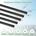 thumbnail image 2 of Uxcell 10-Pack Varillas de Fibra de Carbono, 100mm de Longitud 6mm de Diámetro Varilla Sólida de Fibra de Carbono Mate, 2 of 7