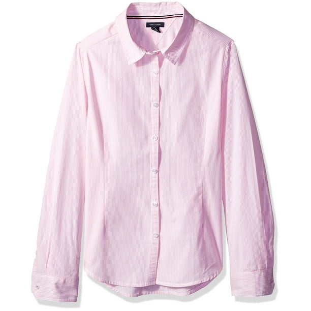 Tommy hilfiger pink striped shirt top
