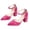 Pink, variant on Women Block Heels 3.54in Pointed Toe Anti-Slip Comfy Feminine Elegant Womens Heels for Stage Party Casual Anniversary Banquet