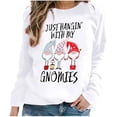 thumbnail image 1 of Hauts de Noël pour Femmes Manches Longues Mode de Noël Décontracté Manches Longues Imprimé Chandails en Molleton pour Dames, 1 of 6