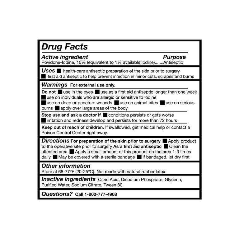 McKesson Wound Wash Liquid, 10% Povidone Iodine Antiseptic for 