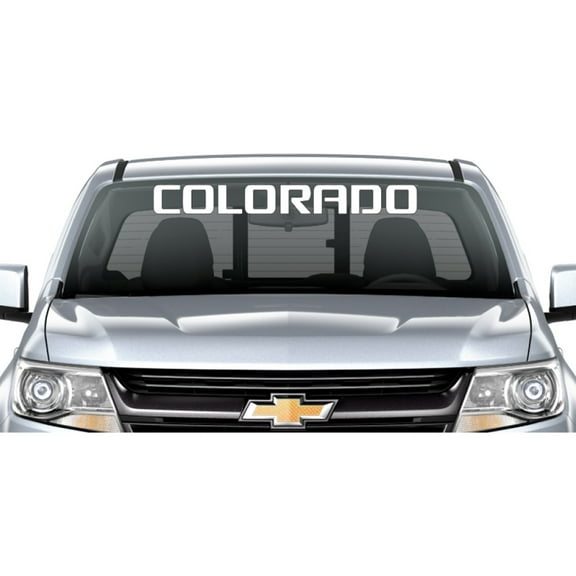 Chevy Colorado White Windshield Banner Decal 2015-2026 GM Licensed