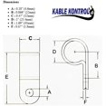 thumbnail image 2 of shiyou-Nylon Cable Clamps – 1” Diameter – 100 Pcs/Pack – Black – Nylon 6-6 – UV Resistant – R-Type Cable Clamps – Cable Organizer – Plastic Wire Clamps, 2 of 4