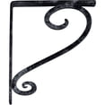 thumbnail image 6 of Ekena Millwork 1 1/2"W x 10"D x 12"H Edwards Wrought Iron Bracket, (Single center brace), Antiqued Pewter, 6 of 10