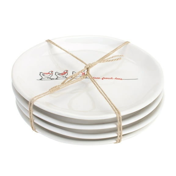 Holiday Serving Plates Set - Festive Christmas Dinnerware - 2 Plates Included