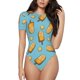 thumbnail image 1 of Balery Lemon Ice Cream Body de cuello redondo de manga corta para mujer Tops de manga corta Tops básicos-X-Large, 1 of 7