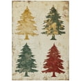 thumbnail image 2 of Addison Rugs Chantille Indoor/Outdoor Transitional Holiday Christmas Tree Ivory Machine Washable Rectangle Rug, 3' x 5', 2 of 7