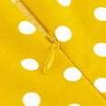 thumbnail image 7 of CAICJ98 Girls Ruffle Sleeve 50s Style Dress Girls Vintage Dresses Audrey 50's Retro Dress for Toddler Girls 1950s Polka Dot Rockabilly Swing Party Dresses Yellow,7-8 Years, 7 of 7