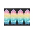 thumbnail image 4 of MKHERT Funny I Need Vitamin Sea in Rainbow Surfboard Placemats Table Mats for Dining Room Kitchen Table Decoration 12x18 inch,Set of 6, 4 of 4