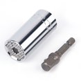 thumbnail image 1 of Llave de vaso universal de 7 mm a 19 mm, de acero de alta dureza y torsión, multifuncional, con adaptador para taladro., 1 of 14