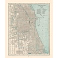 thumbnail image 3 of Cram 12x14 Black Modern Framed Museum Art Print Titled - Chicago Illinois - Cram 1892, 3 of 5