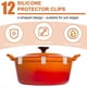 thumbnail image 4 of 12 Clips Protectores de Tapa de Horno Holandés, Clips de Silicona para Utensilios Cocina, Protectores Flexibles para Tapas de Ollas, Accesorios para Levantar Tapas, Color ., 4 of 7
