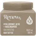 thumbnail image 1 of RENEW RX Ácido hialurónico + Mantequilla corporal de niacinamida para piel seca - Cuidado de la piel hidratante profunda Perfeccionamiento de la piel Cuidado de la piel vegano 16 oz, 1 of 5