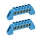 thumbnail image 1 of Terminal Tierra Puesta Barra Tornillo Bloque Barrera Latón Tira 6 Posiciones Azul Unique Bargains Paquete de 2, 1 of 5
