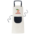 thumbnail image 1 of Calculating Mathematical Pi Peach Apron Adjustable Bib Cotton Linen BBQ Kitchen Pocket Pinafore, 1 of 3