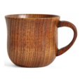 thumbnail image 1 of Natural Wood Cup With Handle Household Retro Wooden Cup Simple DIY Mug For Office Gift, 1 of 4