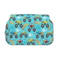 thumbnail image 2 of Hirioo Cartoon Monster Truck for Large Grid Mesh Pencil Case with Zipper Stationery Organizer Case, 2 of 7
