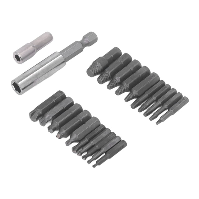 Screwdriver Bit Kit, Easy Operation Multifunctional Screw Extractor Tool for Broken Damaged Stuck Bolts