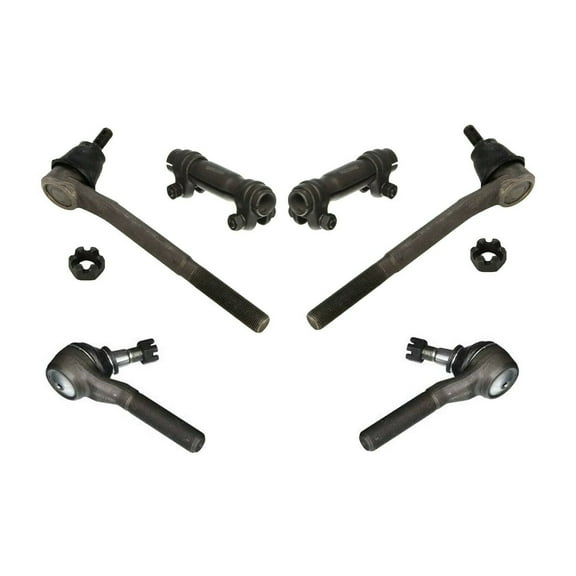 6 Pc Steering Kit Inner Outer Tie Rod Ends