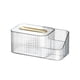 thumbnail image 1 of Caja de Almacenamiento de Pañuelos Multifuncional con Organizador de Tocador, Soporte pa Caja de Pañuelos pa Encimeras de Tocador de Baño, Escrito Clo Soledad Sostenedor del tejido, 1 of 6