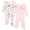 Winnie the pooh, pink / cream, variant on Disney Princess Belle Aurora Cinderella Newborn Baby Girls 2 Pack Zip Up Sleep N' Plays Newborn to Infant