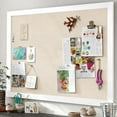 thumbnail image 2 of Sfugno Bulletin Board Wooden Frame Cork Board 23"x18" Corkboards for Wall and Office Decor for Girls Room, Office, Bedroom, Kids Room, Classroom, 2 of 7