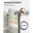 thumbnail image 6 of nqOlkjepod Outdoor Curtains for Patio Waterproof, Beige Light Green Outdoor Privacy Panels Grommet, Farmhouse Wooden Striped Blackout Outside Curtains for Porch/Cabana/Pergola 54"x84", 1 Panel, 6 of 8