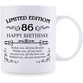 thumbnail image 2 of 86th Birthday Gifts for Women Men - 11 oz Coffee Mug - 86 Year Old Present Ideas for Mom, Dad, Wife, Husband, Son, Daughter, Friend, Colleague, Coworker (86th Birthday Gift), 2 of 6
