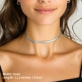 thumbnail image 4 of FindChic Herringbone Necklace for Women Stainless Steel Layered Choker Adjustable Snake Chains Birthday Mothers Day Jewelry Gifts Her Mom Wife Lady Female Adults Age Ideas, 5mm/12.5inch, 4 of 9