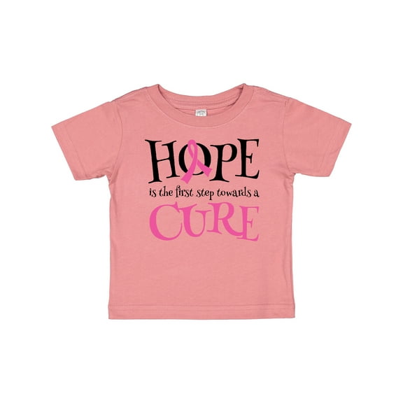 Inktastic Breast Cancer Hope Quote Girls Baby T-Shirt