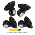 thumbnail image 4 of Juego de 4 Ruedas de repuesto para equipaje Yuxing Mute W003 3,15 pulgadas color Negro izquierdas con Tornillos, 4 of 4