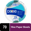 Dixie Disposable Paper Bowls, 10 oz, 70 count