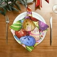 thumbnail image 2 of Dreamtimes Easter Eggs Cloth Napkins Set of 4, Oversized Washable Reusable Polyester Dinner Table Napkins for Family, Restaurant, Party Decor, 20 x 20 Inch, 2 of 7