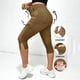 thumbnail image 2 of Pantalones de Cintura Elásticos para Mujeres Casual Caminando con Bolsillos Impresos No Tejido Denim Imitación Denim Hendidura Doblado Cómodo para Salir, 2 of 8