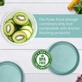 thumbnail image 6 of Replacement Lids for Pyrex Containers Round Glass Food Plastic (2) 2-Cup (2) 4-Cup (2) 7-Cup (Turqoise), 6 of 6
