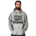 thumbnail image 4 of Future Trophy Husband Engagement Hoodie Hooded Sweatshirt Men Brisco Brands S, 4 of 6