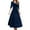 Blue, variant on Christmas Dresses For Women Elegant Velvet Casual Long Sleeve V neck Party Gown Fall Winter Dresses Red