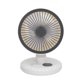 thumbnail image 3 of Pequeño ventilador de escritorio USB, silencioso, fuerte viento, eficiente, 3 velocidades, ventilador de mesa de circulación de aire ajustable para oficina, hogar, viajes, blanco, 3 of 5