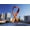 Unframed, variant on Art.com Aids Ribbon Sculpture with Downtown Skyscrapers in Background, Durban, Kwazulu-Natal, South Africa Photographic Print by Ian Trower, 16" x 12"
