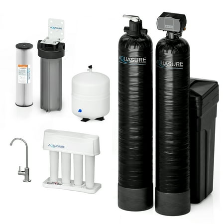 

Aquasure Signature Elite Whole House Water Treatment System with 32 000 Grain Water Softener