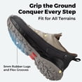 thumbnail image 5 of FitVille Extra Wide Mens Sneakers Slip-on Shoes, Slip Resistant Hiking Walking Shoes with Arch Support & Wide Toe Box, 5 of 6