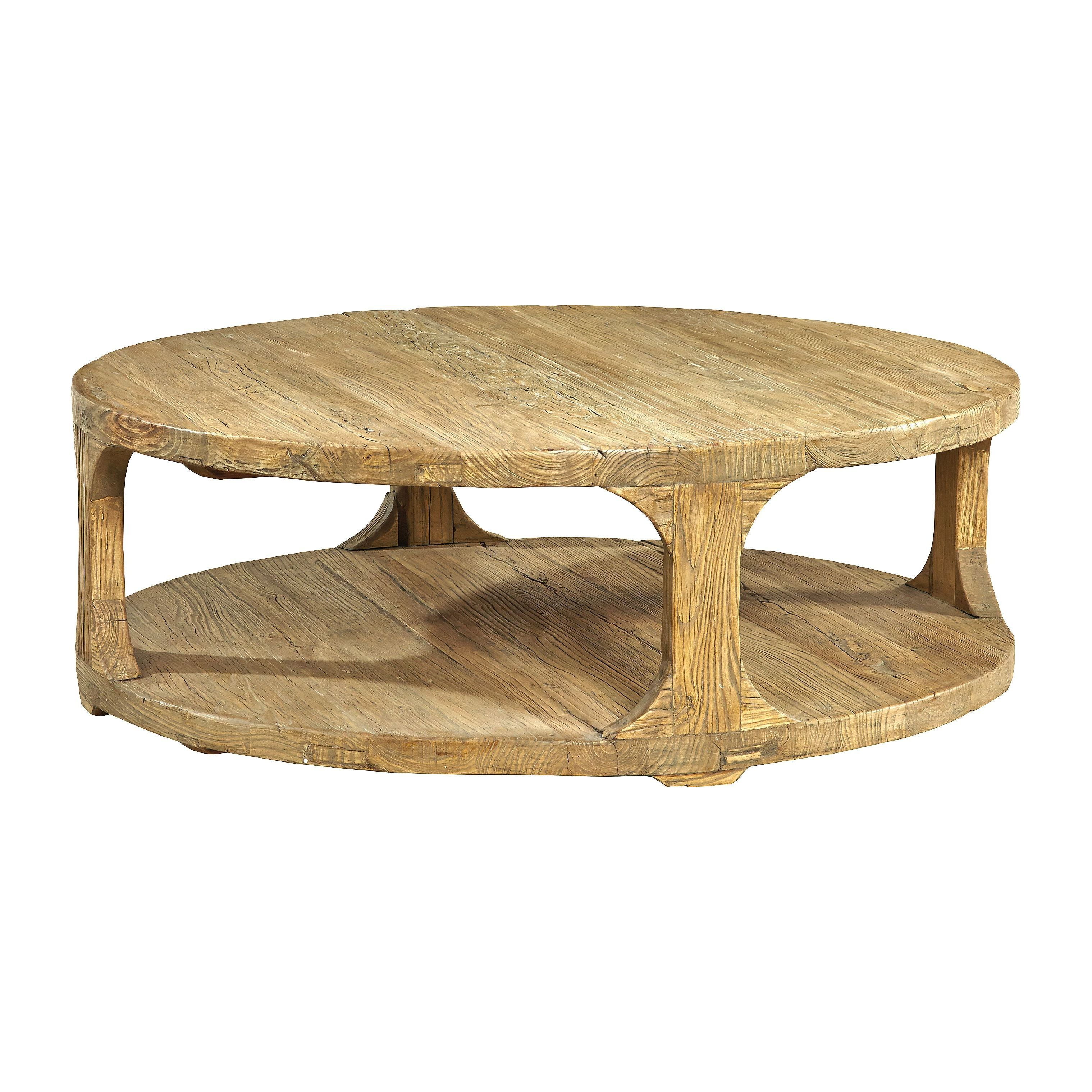 Southern Shores 47inch Round Reclaimed Elm Coffee Table