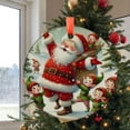 thumbnail image 2 of Santa and Elves Ornament, Christmas Decoration, Cute Elves, Holiday Ornament, Gift Idea, Christmas Tree Ornament, Festive Charm, Xmas gift, Holiday Keepsake, Xmas Tree Hanging Deco, 2 of 5