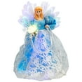 thumbnail image 2 of Northlight Lighted Color Changing Fiber Optic Angel Christmas Tree Topper - 12" - Blue, 2 of 6