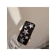 thumbnail image 3 of 1pc Glossy Black & Silver Five-Star Pattern Phone Case For Apple Iphone, 3 of 4