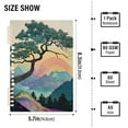 thumbnail image 2 of FORMRS 1-Subject Spiral Notebook 8" x 5" College Ruled 60 Refillable Sheet, 2 Pack, Pine Tree Rainbow, 2 of 7