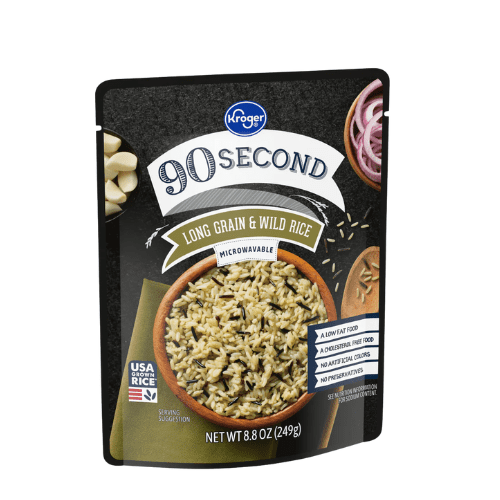 Kroger 90 Second Long Grain & Wild Rice, 6 pcs