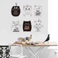 thumbnail image 1 of CAROOTU Cute Cat Wall Sticker Romantic Bedroom Home Wall Mural Customize Wallpaper, 1 of 5