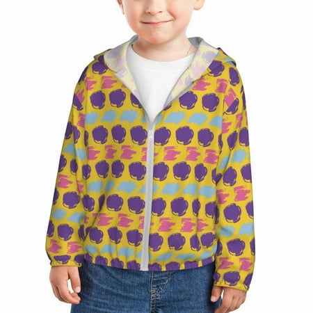 

Sun Hoodie for Kids abstractly colorful dots pattern Long Sleeve Swim Fishing Shirts Sun Protection Zip Up Jacket Clothing Athletic Hoodie