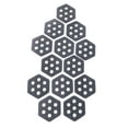 thumbnail image 4 of Kuntesetty 12Pcs Hexagon Surfboard Traction Pads Anti Slip Mat Premium Decking Accessories Deck Grips Deck Pads for Grip Surf Paddleboard grey, 4 of 9